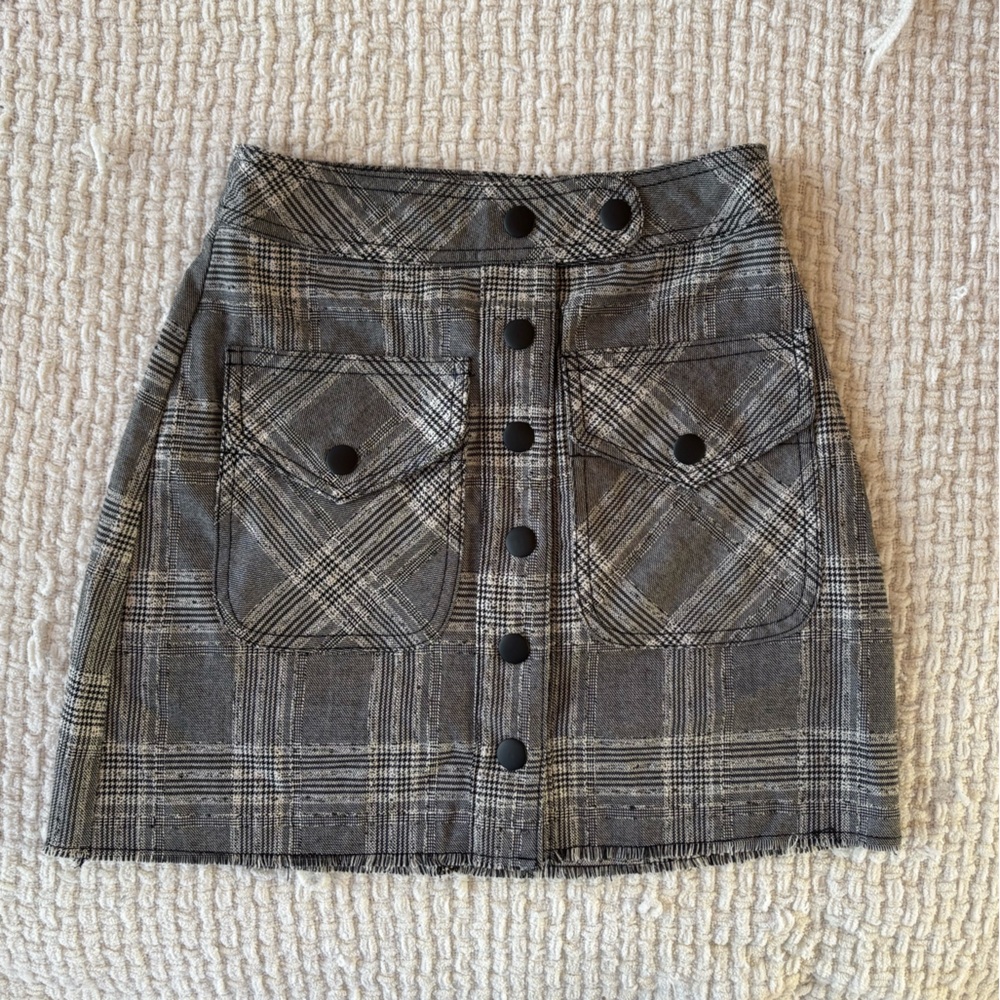 Urban Outfitters Gray Mini A-line Skirt